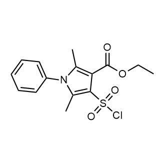 Ethyl 4-(chlorosulfonyl)-2,5-dimethyl-1-phenyl-1h-pyrrole-3-carboxylate|CS-0876140