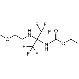 Ethyl (1,1,1,3,3,3-hexafluoro-2-((2-methoxyethyl)amino)propan-2-yl)carbamate|CS-0876259