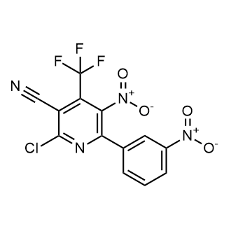 2-Chloro-5-nitro-6-(3-nitrophenyl)-4-(trifluoromethyl)nicotinonitrile|CS-0876464