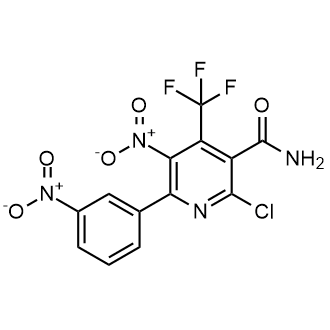 2-Chloro-5-nitro-6-(3-nitrophenyl)-4-(trifluoromethyl)nicotinamide|CS-0876465