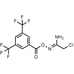 N'-((3,5-Bis(trifluoromethyl)benzoyl)oxy)-2-chloroacetimidamide|CS-0876467