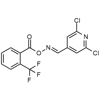 (e)-2,6-Dichloroisonicotinaldehyde o-(2-(trifluoromethyl)benzoyl) oxime|CS-0876476