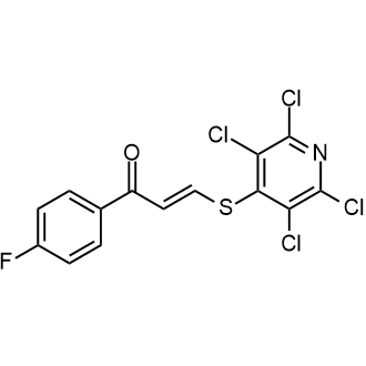1-(4-Fluorophenyl)-3-[(2,3,5,6-tetrachloro-4-pyridinyl)thio]-2-propen-1-one|CS-0876548