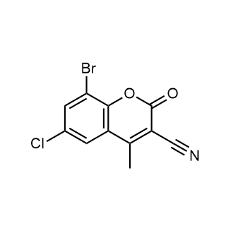 8-Bromo-6-chloro-4-methyl-2-oxo-2h-chromene-3-carbonitrile|CS-0876554