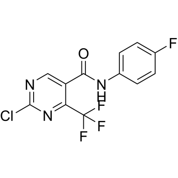 2-Chloro-N-(4-fluorophenyl)-4-(trifluoromethyl)-5-pyrimidinecarboxamide|CS-0876882