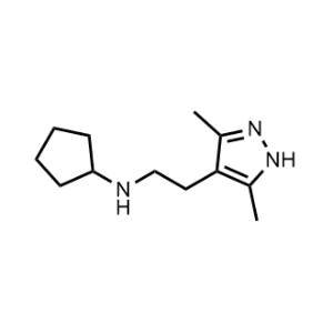 N-(2-(3,5-Dimethyl-1H-pyrazol-4-yl)ethyl)cyclopentanamine|CS-0877126