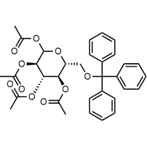 (3r,4s,5r,6r)-6-((Trityloxy)methyl)tetrahydro-2h-pyran-2,3,4,5-tetrayl tetraacetate|CS-0877378