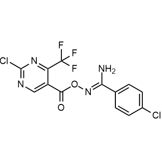 (Z)-4-chloro-n'-((2-chloro-4-(trifluoromethyl)pyrimidine-5-carbonyl)oxy)benzimidamide|CS-0877382