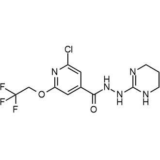 2-Chloro-n'-(1,4,5,6-tetrahydropyrimidin-2-yl)-6-(2,2,2-trifluoroethoxy)isonicotinohydrazide|CS-0877415