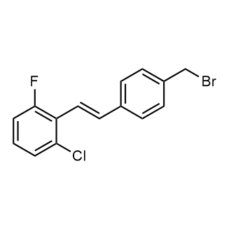 2-[2-[4-(Bromomethyl)phenyl]ethenyl]-1-chloro-3-fluorobenzene|CS-0877425