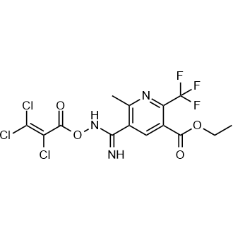 Ethyl (s,z)-5-(n'-((2-amino-2,3,3-trichloropropanoyl)oxy)carbamimidoyl)-6-methyl-2-(trifluoromethyl)nicotinate|CS-0877556