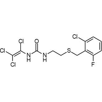1-(2-((2-Chloro-6-fluorobenzyl)thio)ethyl)-3-(1,2,2-trichlorovinyl)urea|CS-0877613