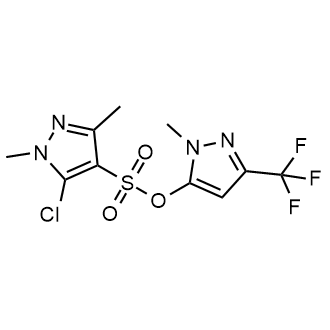 1-Methyl-3-(trifluoromethyl)-1h-pyrazol-5-yl 5-chloro-1,3-dimethyl-1h-pyrazole-4-sulfonate|CS-0877623