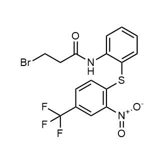 3-Bromo-n-(2-((2-nitro-4-(trifluoromethyl)phenyl)thio)phenyl)propanamide|CS-0877699