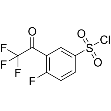 4-Fluoro-3-(2,2,2-trifluoroacetyl)benzenesulfonyl chloride|CS-0878312