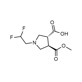 (3r,4r)-1-(2,2-Difluoroethyl)-4-(methoxycarbonyl)pyrrolidine-3-carboxylic acid|CS-0878465