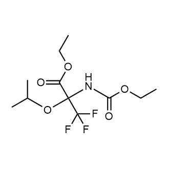 Ethyl 2-((ethoxycarbonyl)amino)-3,3,3-trifluoro-2-isopropoxypropanoate|CS-0878615