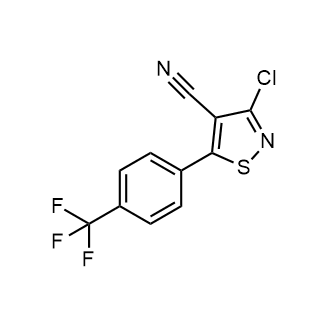 3-Chloro-5-(4-(trifluoromethyl)phenyl)isothiazole-4-carbonitrile|CS-0878623