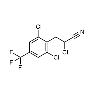 2-Chloro-3-(2,6-dichloro-4-(trifluoromethyl)phenyl)propanenitrile|CS-0878687