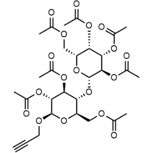(2r,3s,4s,5r,6s)-2-(Acetoxymethyl)-6-(((2r,3r,4s,5r,6r)-4,5-diacetoxy-2-(acetoxymethyl)-6-(prop-2-yn-1-yloxy)tetrahydro-2h-pyran-3-yl)oxy)tetrahydro-2h-pyran-3,4,5-triyl triacetate|CS-0879117