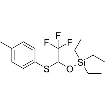 Triethyl(2,2,2-trifluoro-1-(p-tolylthio)ethoxy)silane|CS-0879157