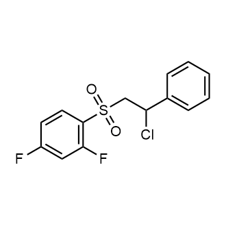 1-((2-Chloro-2-phenylethyl)sulfonyl)-2,4-difluorobenzene|CS-0879335