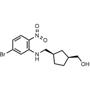 rel-(1R,3S)-3-[[(5-Bromo-2-nitrophenyl)amino]methyl]cyclopentanemethanol|CS-0879675