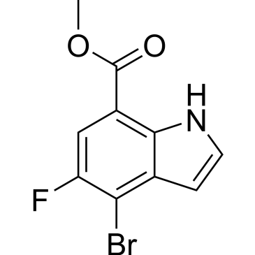 methyl 4-bromo-5-fluoro-1H-indole-7-carboxylate|CS-0879714
