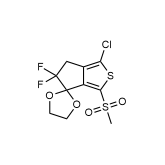1-Chloro-5,5-difluoro-3-(methylsulfonyl)-5,6-dihydrospiro[cyclopenta[c]thiophene-4,2'-[1,3]dioxolane]|CS-0880040