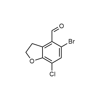 5-Bromo-7-chloro-2,3-dihydrobenzofuran-4-carbaldehyde|CS-0881096