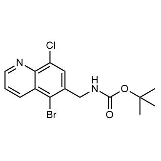 tert-Butyl ((5-bromo-8-chloroquinolin-6-yl)methyl)carbamate|CS-0881116