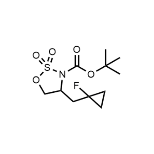 tert-Butyl 4-((1-fluorocyclopropyl)methyl)-1,2,3-oxathiazolidine-3-carboxylate 2,2-dioxide|CS-0881139