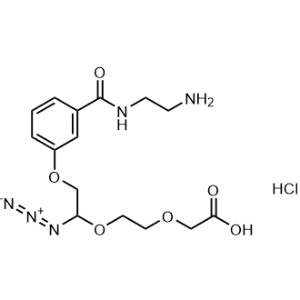 2-(2-(2-(3-((2-Aminoethyl)carbamoyl)phenoxy)-1-azidoethoxy)ethoxy)acetic acid hydrochloride|CS-0881300