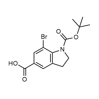 7-Bromo-1-(tert-butoxycarbonyl)indoline-5-carboxylic acid|CS-0881603