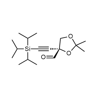 (R)-2,2-Dimethyl-4-((triisopropylsilyl)ethynyl)-1,3-dioxolane-4-carbaldehyde|CS-0881618
