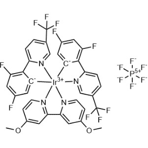 Iridium(1+), bis[3,5-difluoro-2-[5-(trifluoromethyl)-2-pyridinyl-κN]phenyl-κC](4,4′-dimethoxy-2,2′-bipyridine-κN1,κN1′)-, (OC-6-33)-, hexafluorophosphate(1-) 1:1|CS-0881936