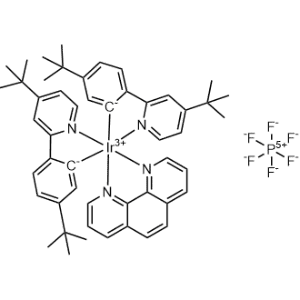 Iridium(1+), bis[5-(1,1-dimethylethyl)-2-[4-(1,1-dimethylethyl)-2-pyridinyl-κN]phenyl-κC](1,10-phenanthroline-κN1,κN10)-, (OC-6-13)-, hexafluorophosphate(1-) 1:1|CS-0881939