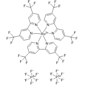 Ruthenium(2+), tris[4,4′-bis(trifluoromethyl)-2,2′-bipyridine-N,N′]-, (OC-6-11)-, bis[hexafluorophosphate(1-)]|CS-0881942