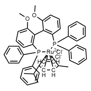 Ruthenium(1+), chloro[[(1R)-6,6′-dimethoxy[1,1′-biphenyl]-2,2′-diyl]bis[diphenylphosphine-κP]][(1,2,3,4,5,6-η)-1-methyl-4-(1-methylethyl)benzene]-, chloride|CS-0881945