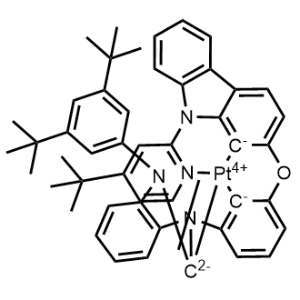 Platinum, [2-[3-[3-[3,5-bis(1,1-dimethylethyl)phenyl]-1H-benzimidazol-1-yl-κC2]phenoxy-κC2]-9-[4-(1,1-dimethylethyl)-2-pyridinyl-κN]-9H-carbazolato(4-)-κC1]-, (SP-4-4)-|CS-0882253