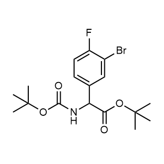 tert-Butyl 2-(3-bromo-4-fluorophenyl)-2-((tert-butoxycarbonyl)amino)acetate|CS-0882311