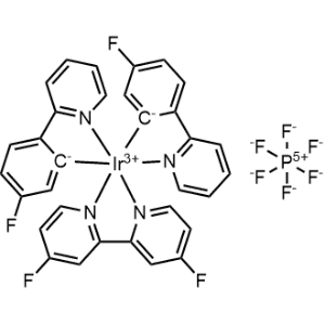 Iridium(1+), (4,4′-difluoro-2,2′-bipyridine-κN1,κN1′)bis[5-fluoro-2-(2-pyridinyl-κN)phenyl-κC]-, (OC-6-33)-, hexafluorophosphate(1-) 1:1|CS-0882405