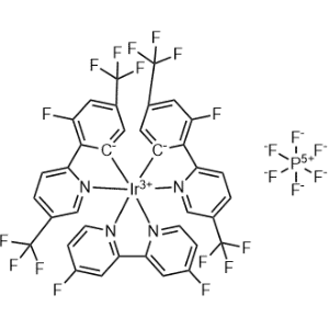 Iridium(1+), (4,4′-difluoro-2,2′-bipyridine-κN1,κN1′)bis[3-fluoro-5-(trifluoromethyl)-2-[5-(trifluoromethyl)-2-pyridinyl-κN]phenyl-κC]-, (OC-6-33)-, hexafluorophosphate(1-) 1:1|CS-0882462