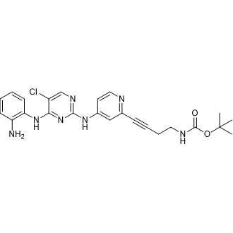 tert-Butyl (4-(4-((4-((2-aminophenyl)amino)-5-chloropyrimidin-2-yl)amino)pyridin-2-yl)but-3-yn-1-yl)carbamate|CS-0882527