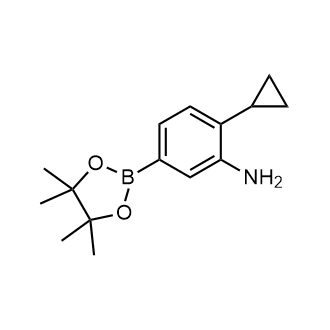 2-Cyclopropyl-5-(4,4,5,5-tetramethyl-1,3,2-dioxaborolan-2-yl)aniline|CS-0882575