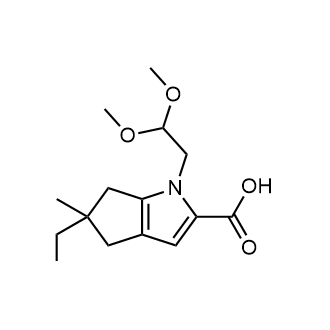 1-(2,2-Dimethoxyethyl)-5-ethyl-5-methyl-1,4,5,6-tetrahydrocyclopenta[b]pyrrole-2-carboxylic acid|CS-0882852
