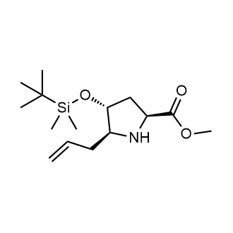 Methyl (2S,4R,5S)-5-allyl-4-((tert-butyldimethylsilyl)oxy)pyrrolidine-2-carboxylate|CS-0883287