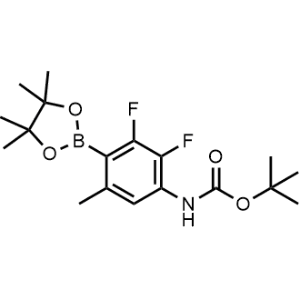 tert-Butyl (2,3-difluoro-5-methyl-4-(4,4,5,5-tetramethyl-1,3,2-dioxaborolan-2-yl)phenyl)carbamate|CS-0883890