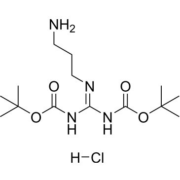 Carbamic acid, [(3-aminopropyl)carbonimidoyl]bis-, bis(1,1-dimethylethyl) ester, monohydrochloride|CS-0884753