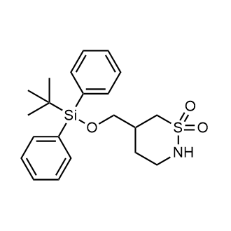 5-(((tert-Butyldiphenylsilyl)oxy)methyl)-1,2-thiazinane 1,1-dioxide|CS-0885206